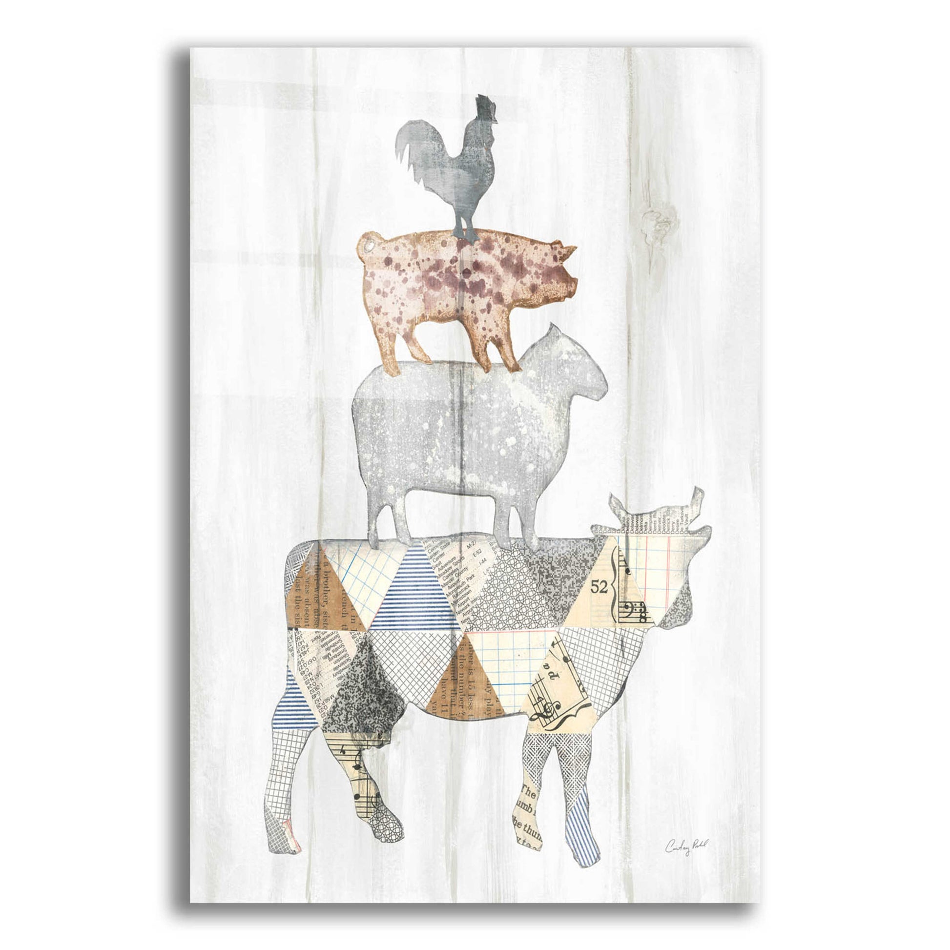 Epic Art 'Farm Family I' by Courtney Prahl, Acrylic Glass Wall Art