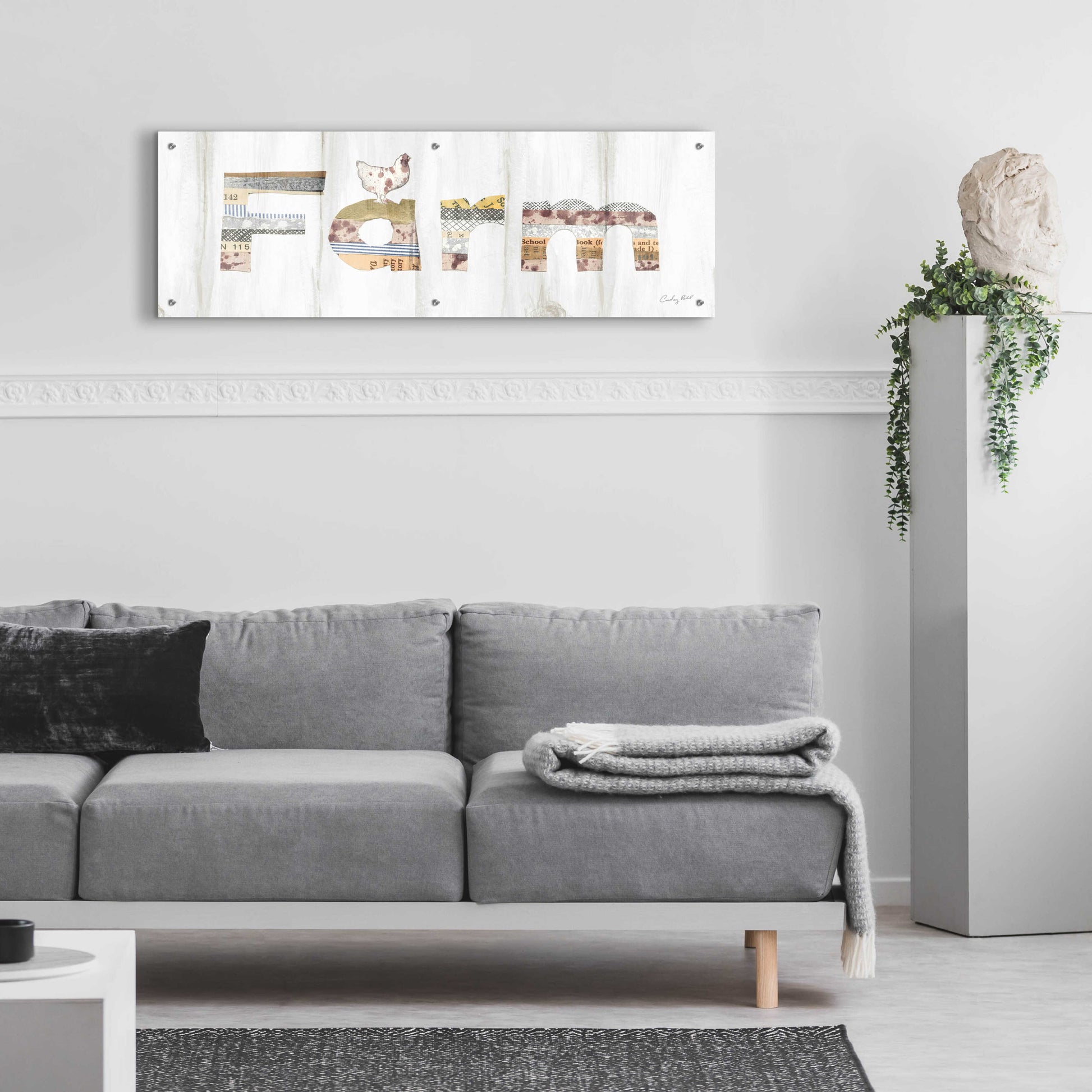 Epic Art 'Farm Family IV' by Courtney Prahl, Acrylic Glass Wall Art,48x16