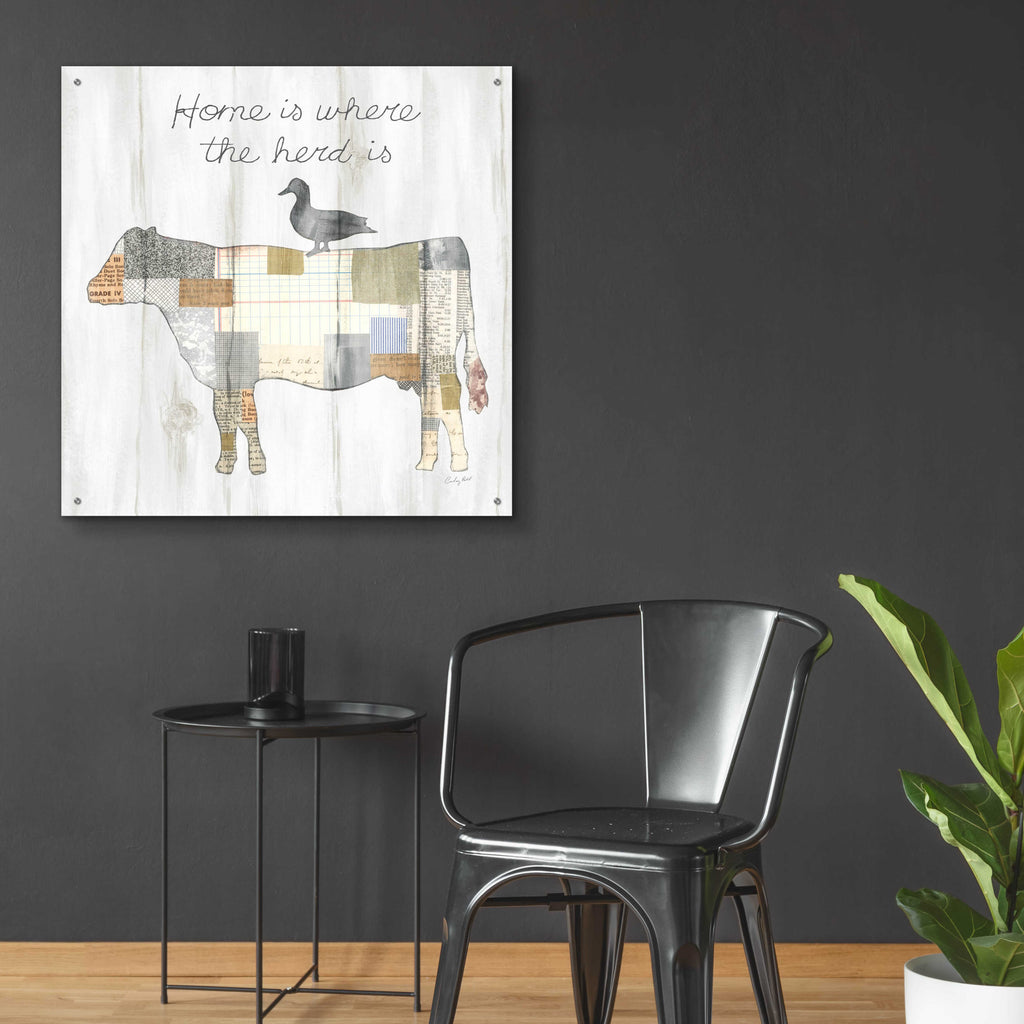 Epic Art 'Farm Family VI' by Courtney Prahl, Acrylic Glass Wall Art,36x36