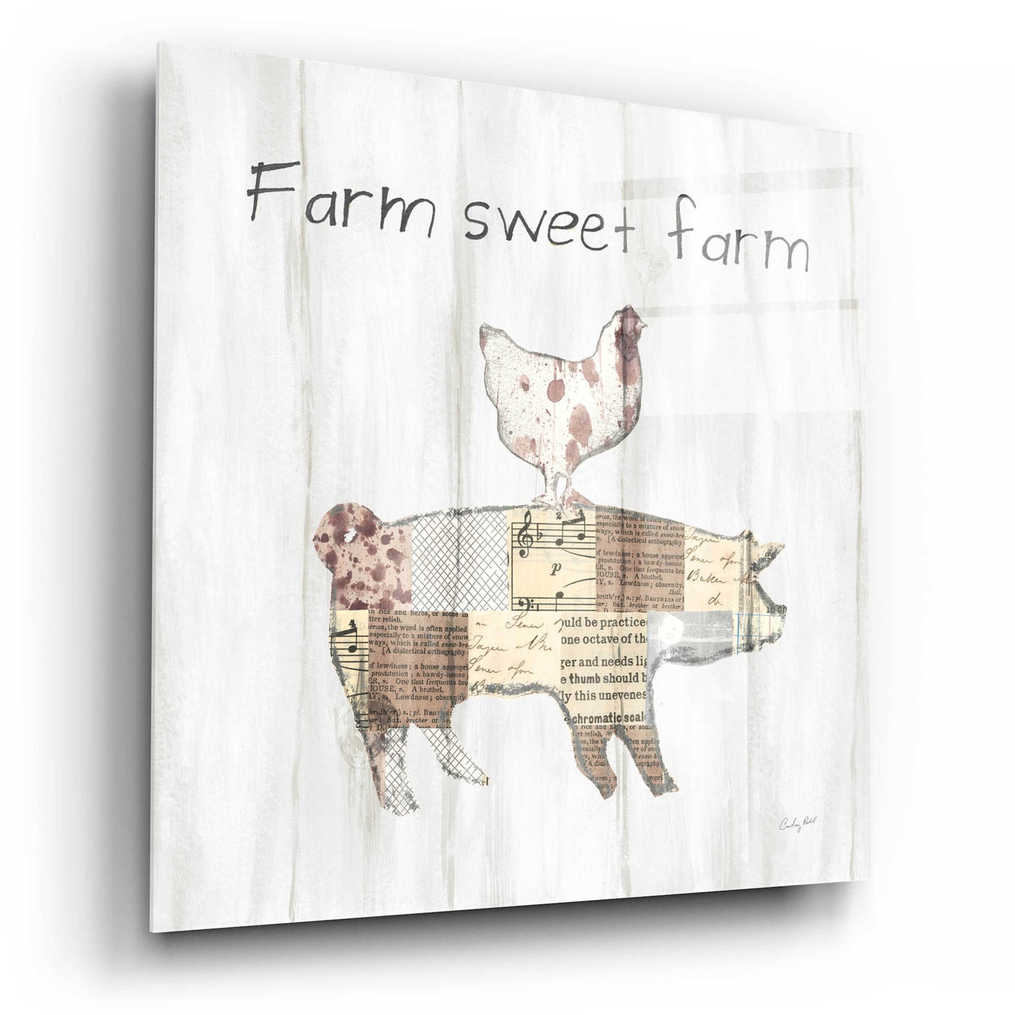 Epic Art 'Farm Family VII' by Courtney Prahl, Acrylic Glass Wall Art,12x12