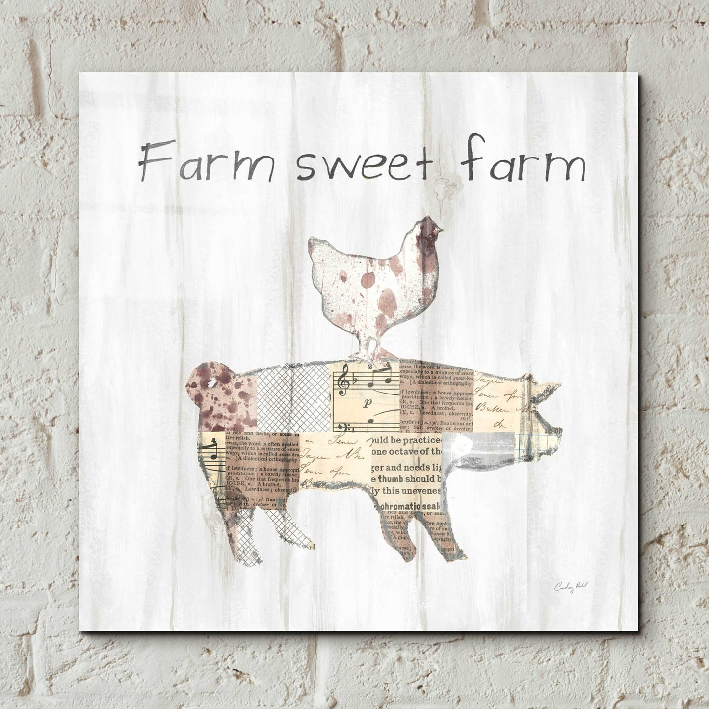 Epic Art 'Farm Family VII' by Courtney Prahl, Acrylic Glass Wall Art,12x12