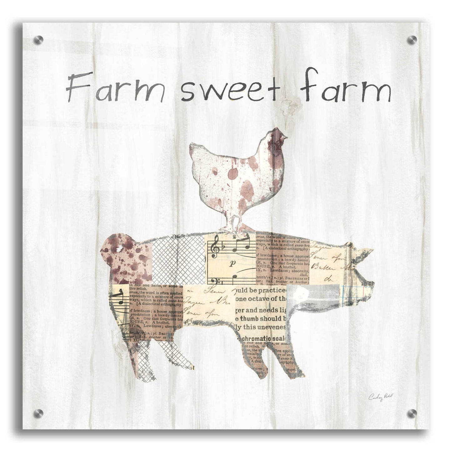 Epic Art 'Farm Family VII' by Courtney Prahl, Acrylic Glass Wall Art,24x24
