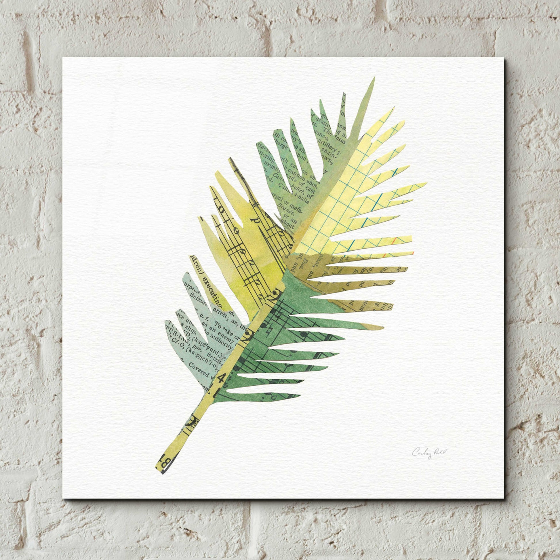 Epic Art 'Tropical Fun Palms I' by Courtney Prahl, Acrylic Glass Wall Art,12x12