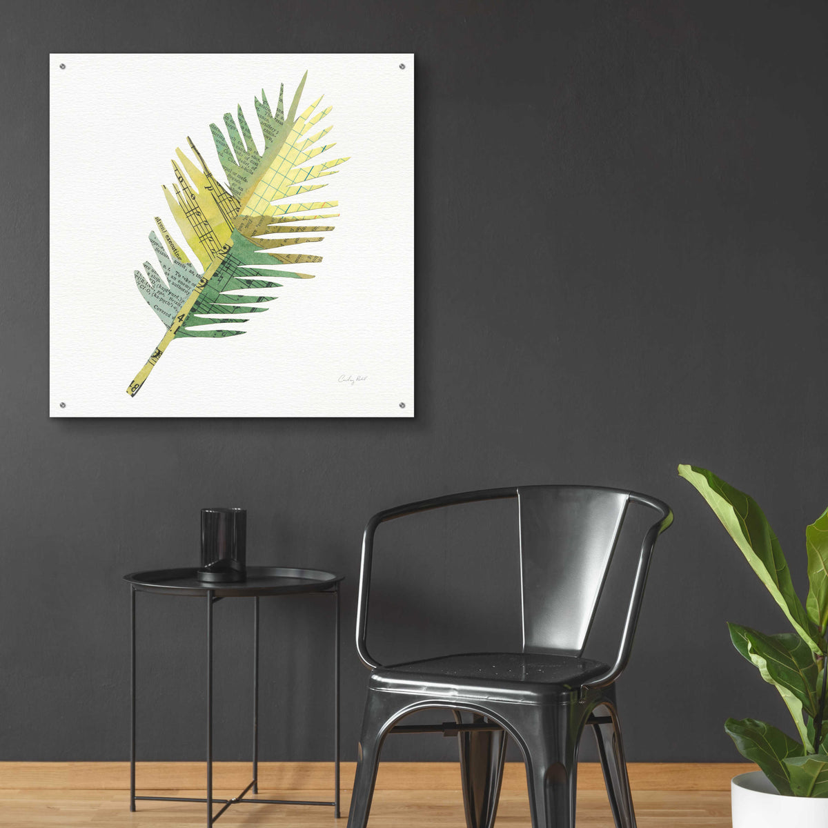 Epic Art 'Tropical Fun Palms I' by Courtney Prahl, Acrylic Glass Wall Art,36x36