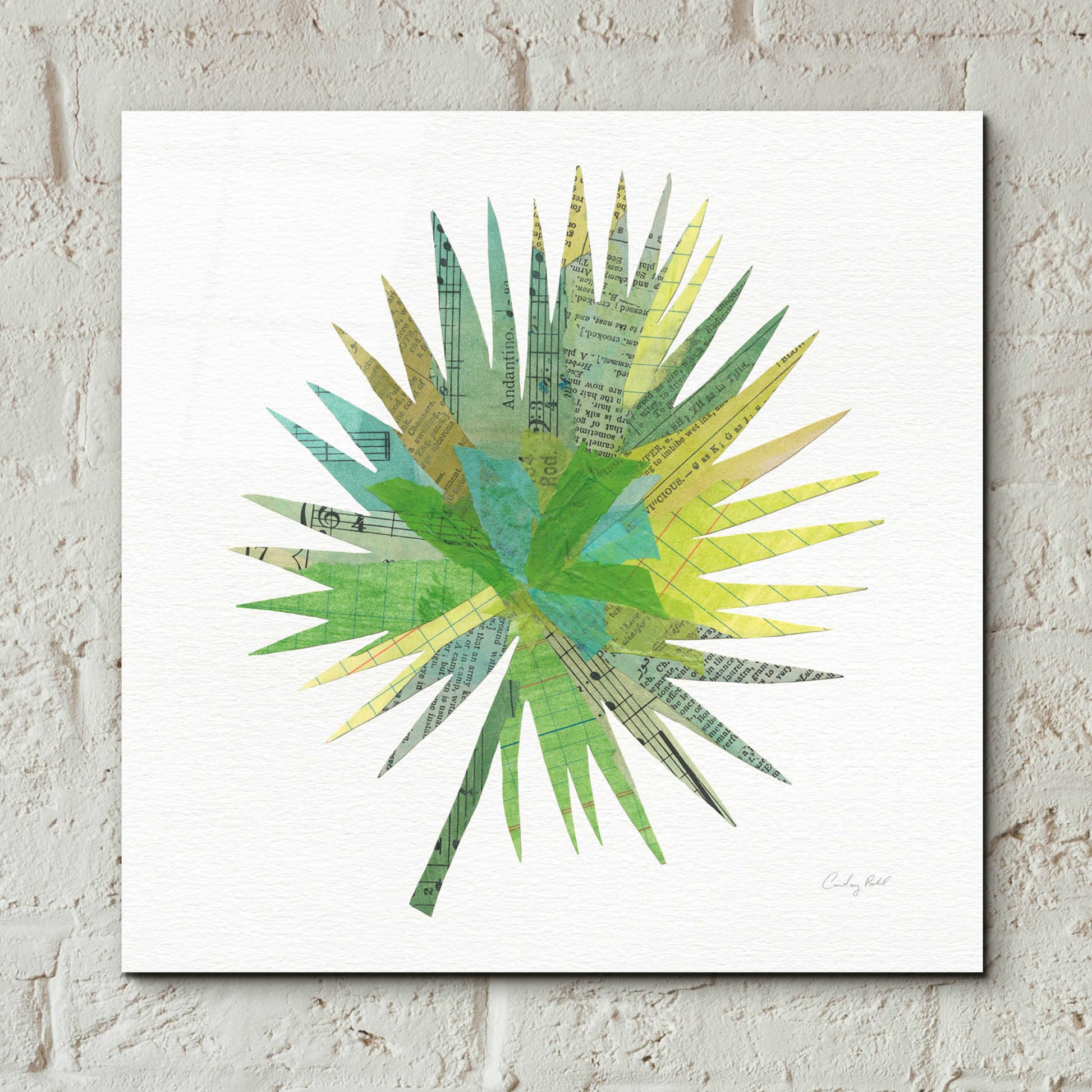 Epic Art 'Tropical Fun Palms IIII' by Courtney Prahl, Acrylic Glass Wall Art,12x12