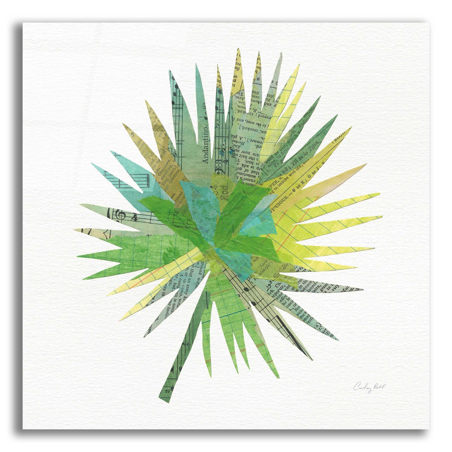 Epic Art 'Tropical Fun Palms IIII' by Courtney Prahl, Acrylic Glass Wall Art,12x12