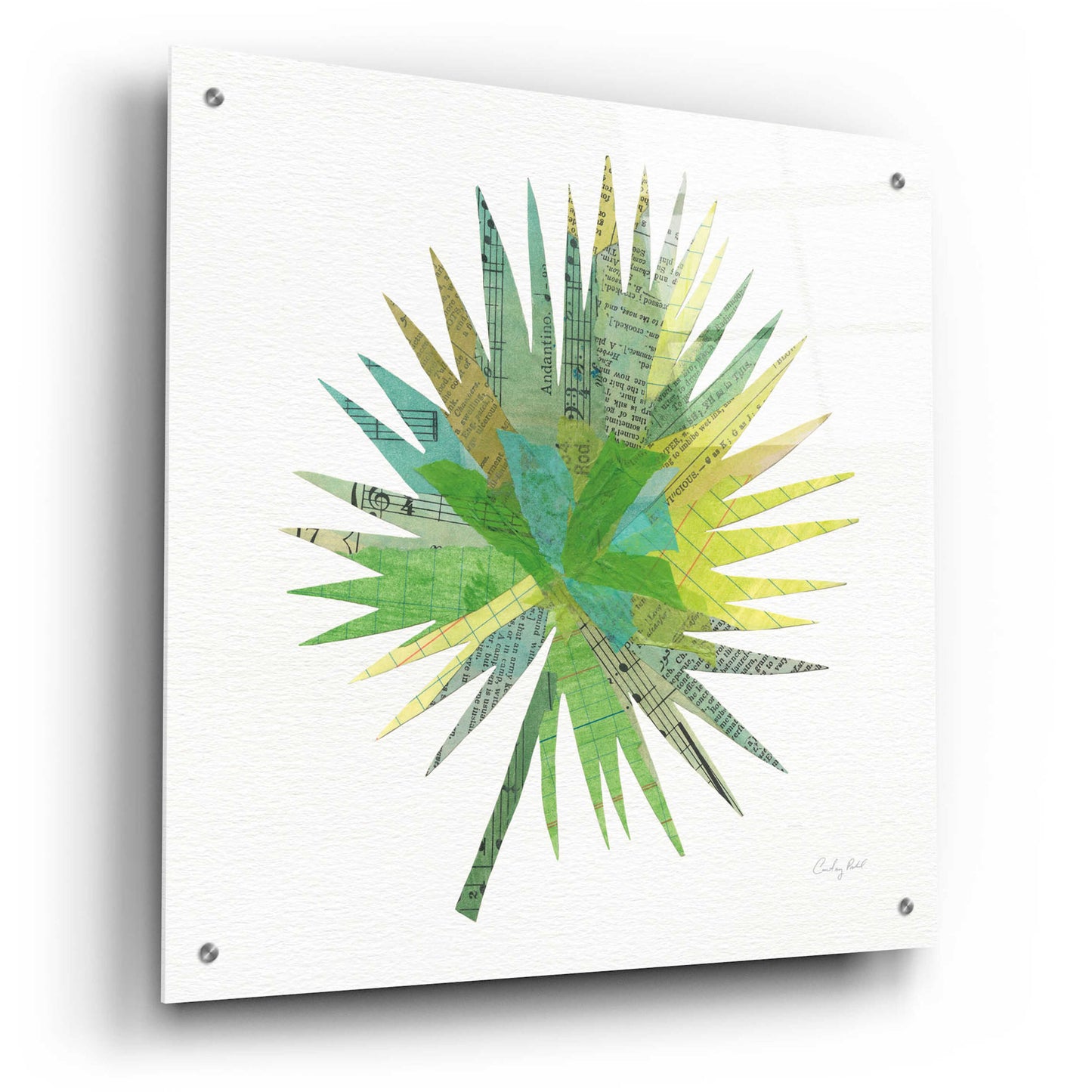 Epic Art 'Tropical Fun Palms IIII' by Courtney Prahl, Acrylic Glass Wall Art,24x24