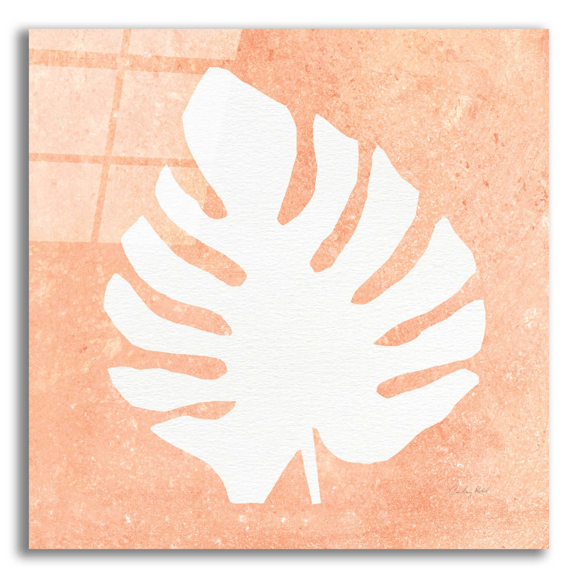 Epic Art 'Tropical Fun Palms Silhouette II' by Courtney Prahl, Acrylic Glass Wall Art