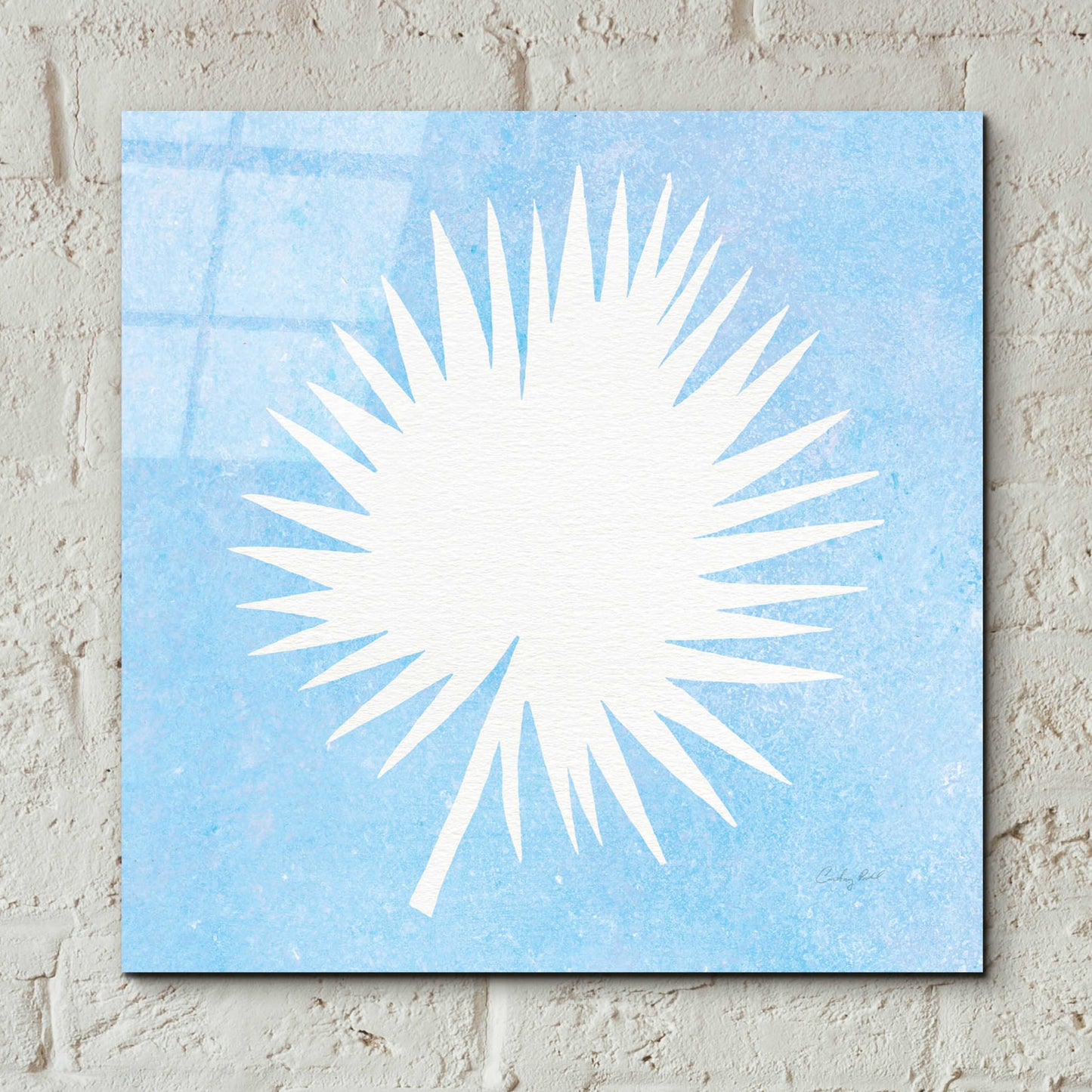 Epic Art 'Tropical Fun Palms Silhouette III' by Courtney Prahl, Acrylic Glass Wall Art,12x12