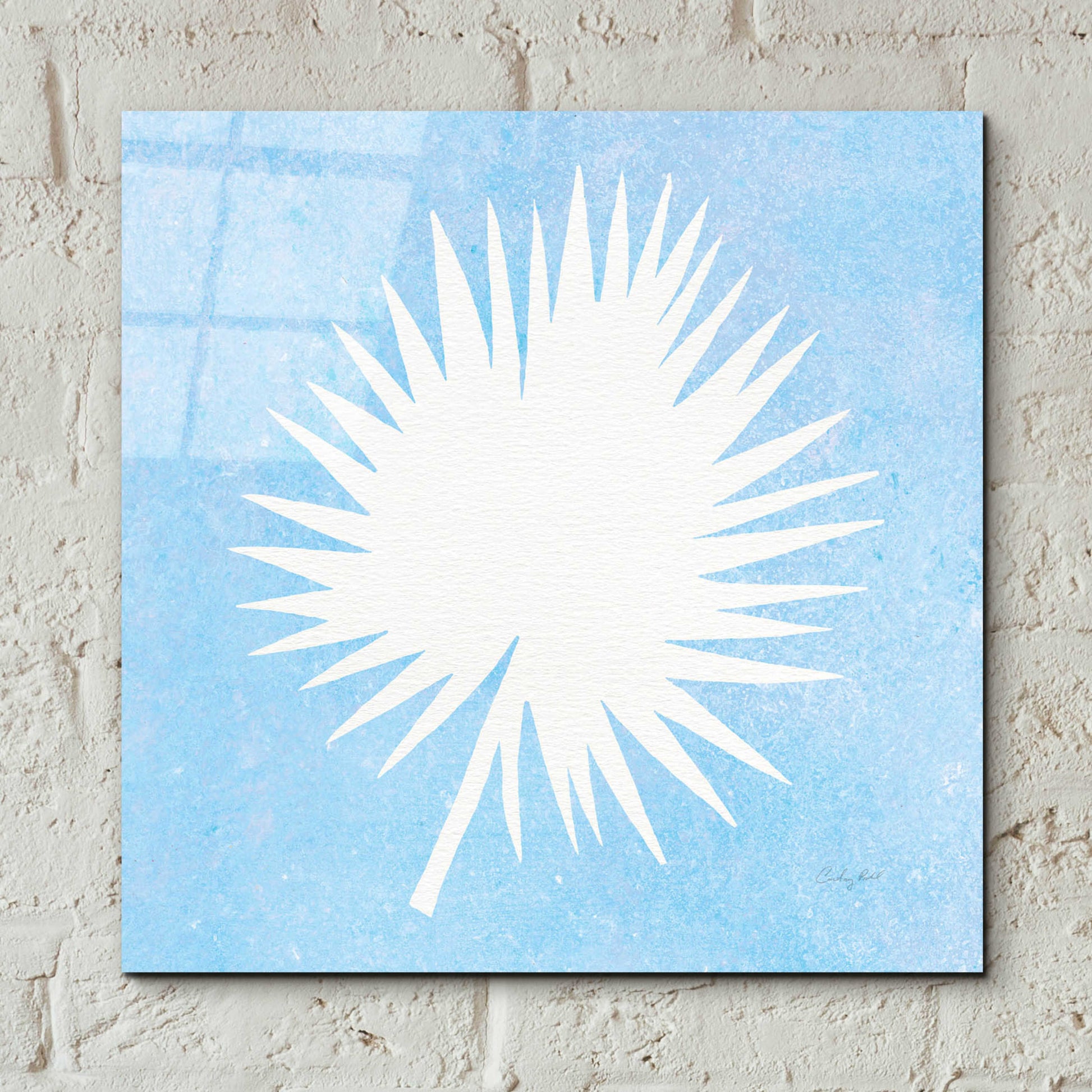 Epic Art 'Tropical Fun Palms Silhouette III' by Courtney Prahl, Acrylic Glass Wall Art,12x12