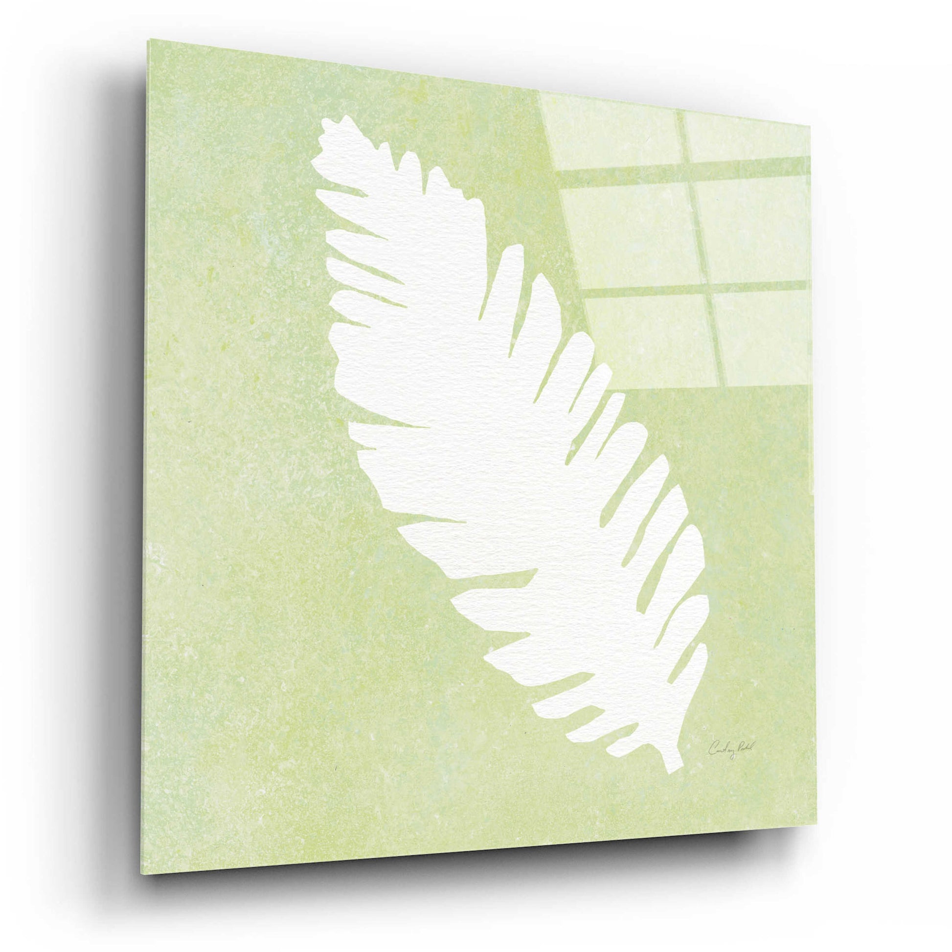 Epic Art 'Tropical Fun Palms Silhouette IV' by Courtney Prahl, Acrylic Glass Wall Art,12x12