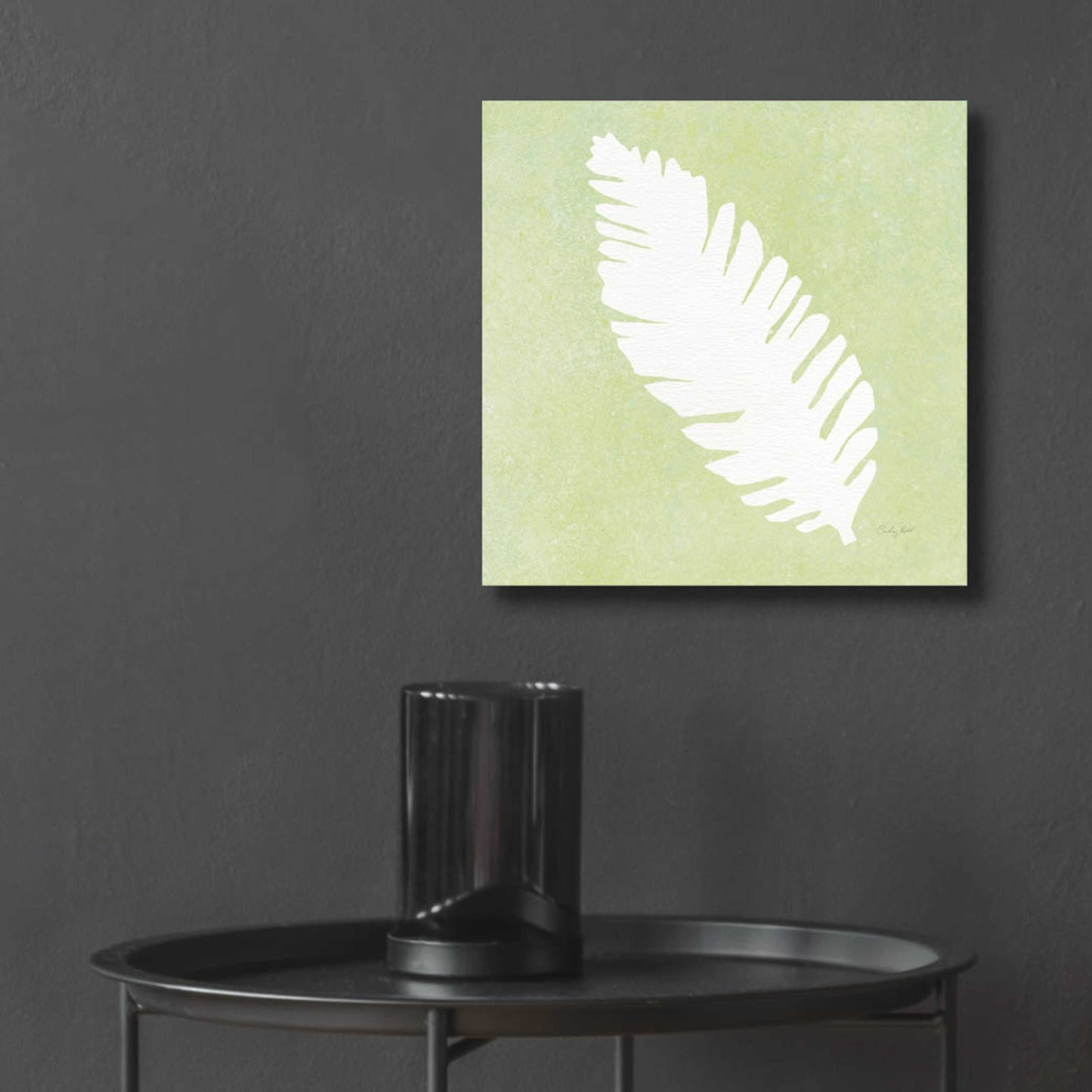 Epic Art 'Tropical Fun Palms Silhouette IV' by Courtney Prahl, Acrylic Glass Wall Art,12x12