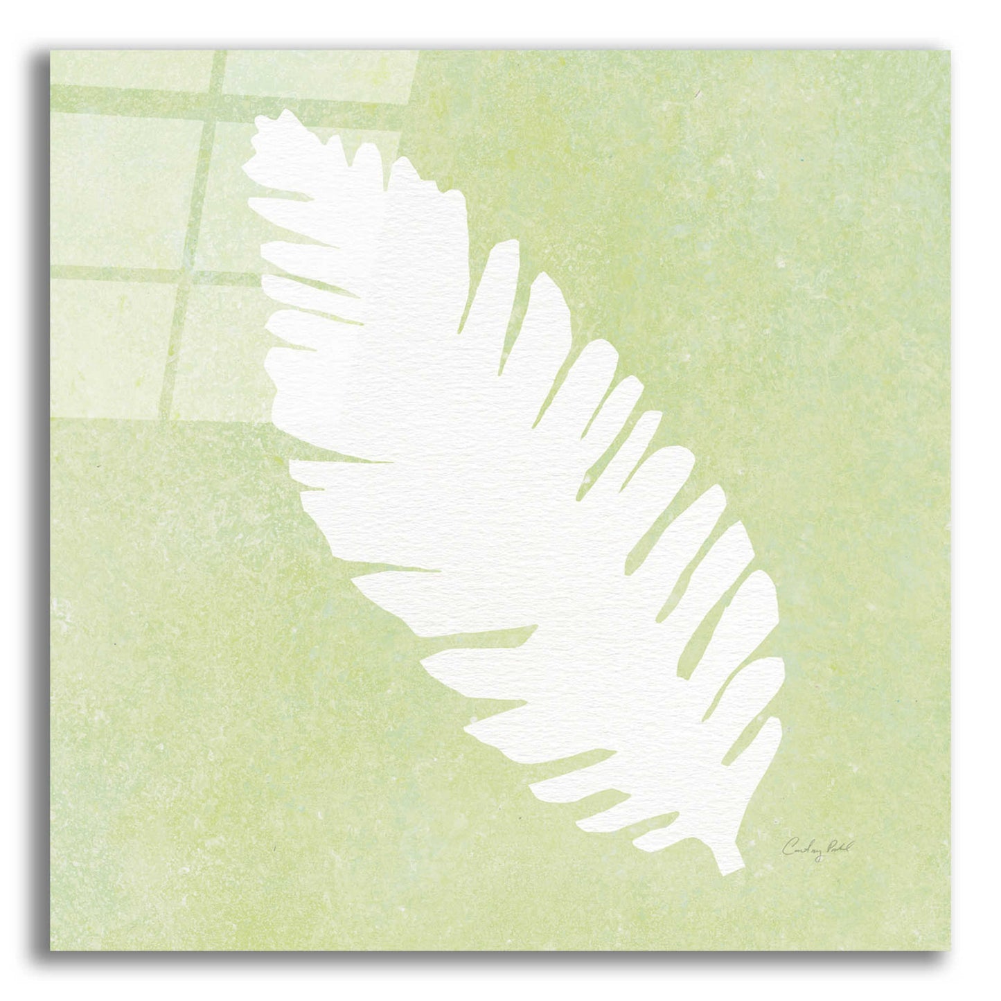 Epic Art 'Tropical Fun Palms Silhouette IV' by Courtney Prahl, Acrylic Glass Wall Art,12x12