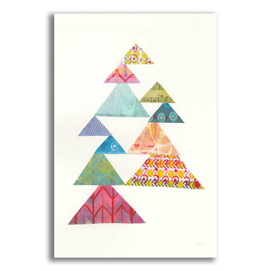 Epic Art 'Modern Abstract Triangles I' by Courtney Prahl, Acrylic Glass Wall Art