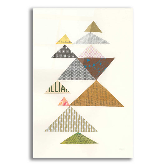 Epic Art 'Modern Abstract Triangles II' by Courtney Prahl, Acrylic Glass Wall Art