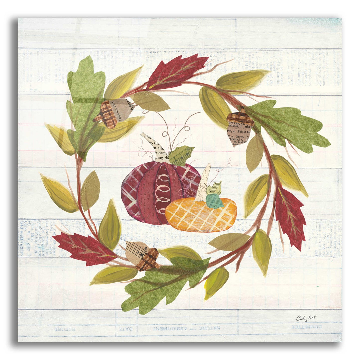 Epic Art 'Autumn Bounty I' by Courtney Prahl, Acrylic Glass Wall Art,12x12