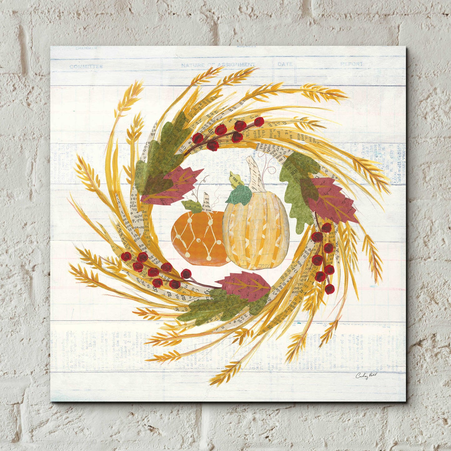 Epic Art 'Autumn Bounty II' by Courtney Prahl, Acrylic Glass Wall Art,12x12