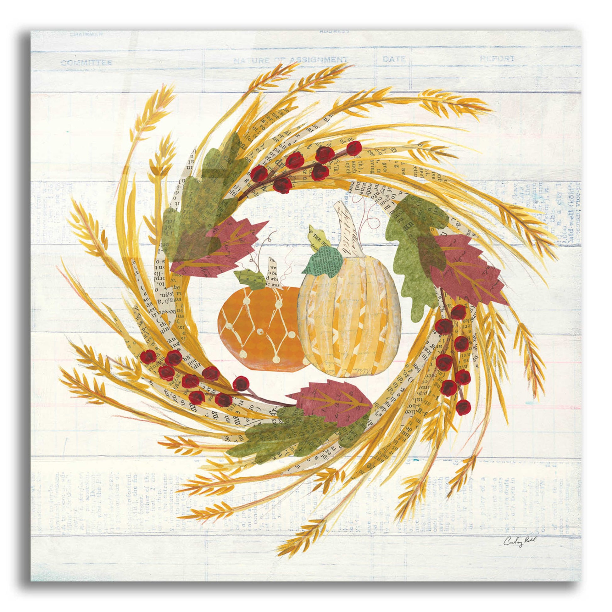 Epic Art 'Autumn Bounty II' by Courtney Prahl, Acrylic Glass Wall Art,12x12