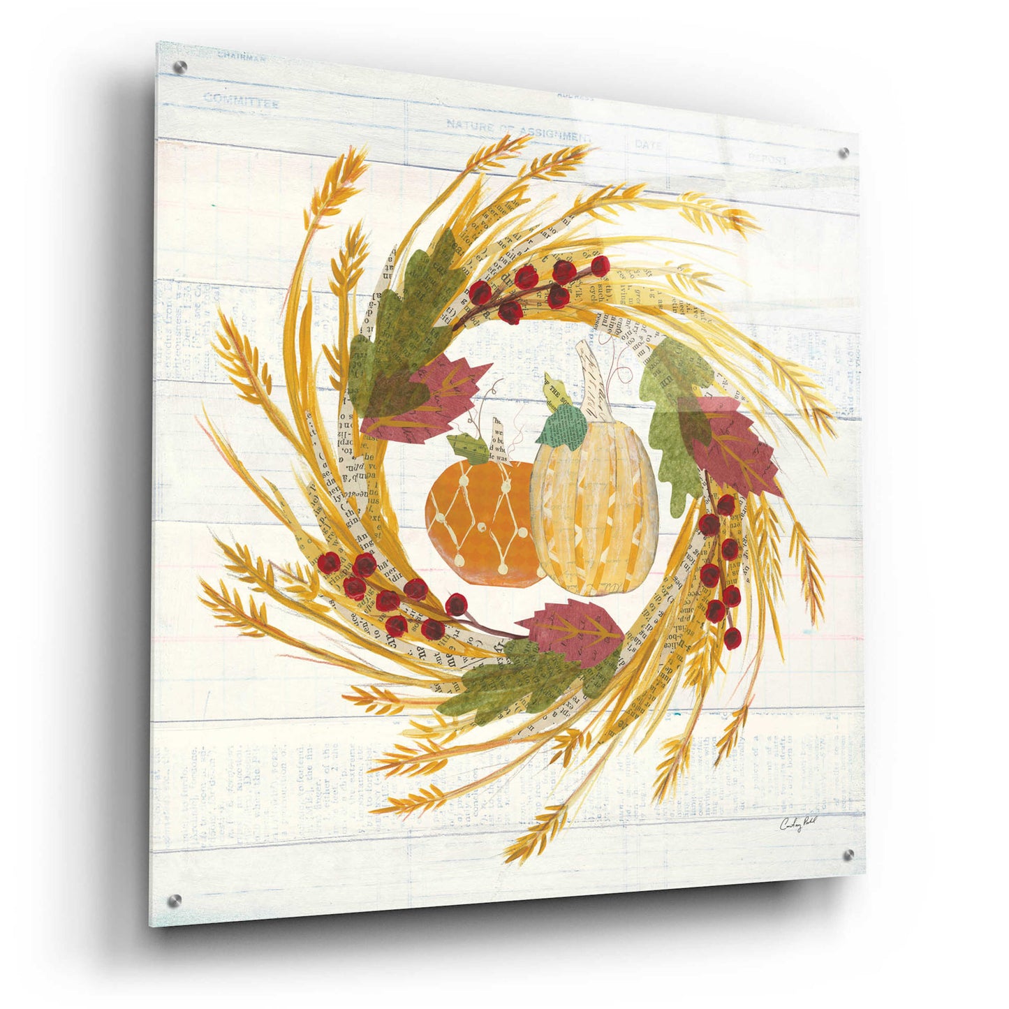 Epic Art 'Autumn Bounty II' by Courtney Prahl, Acrylic Glass Wall Art,36x36