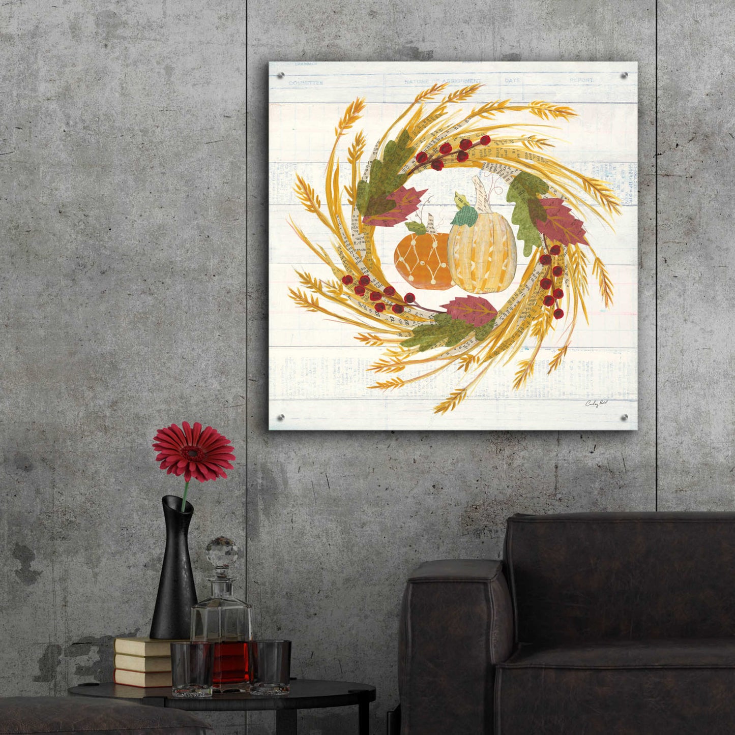 Epic Art 'Autumn Bounty II' by Courtney Prahl, Acrylic Glass Wall Art,36x36