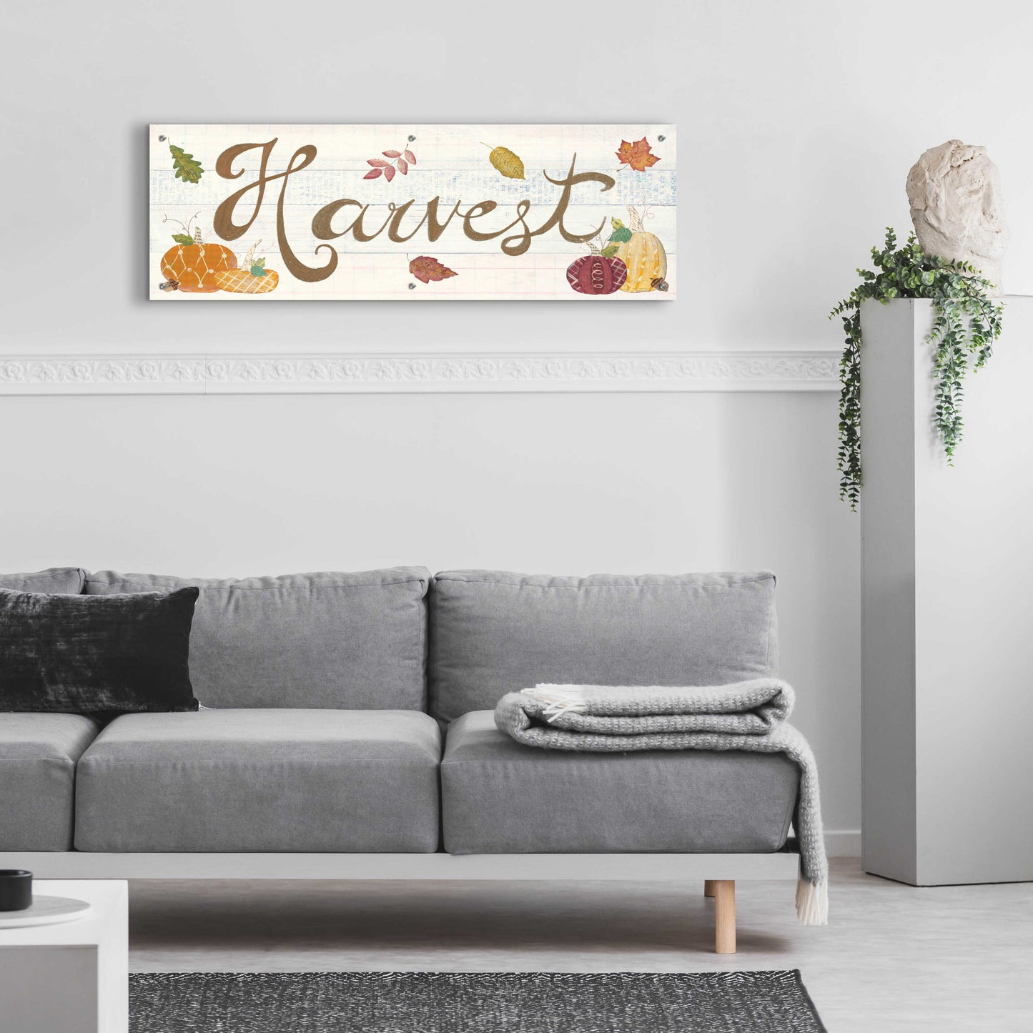 Epic Art 'Autumn Bounty III' by Courtney Prahl, Acrylic Glass Wall Art,48x16