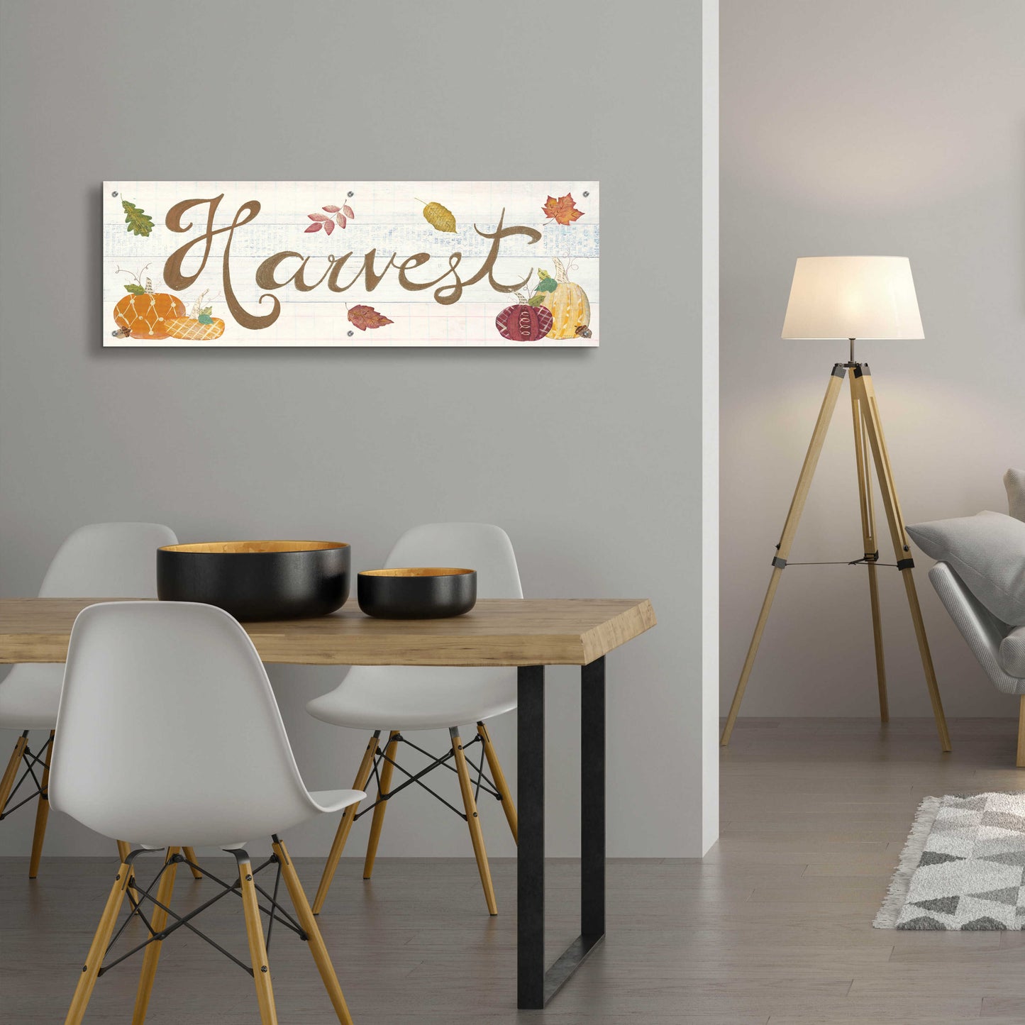 Epic Art 'Autumn Bounty III' by Courtney Prahl, Acrylic Glass Wall Art,48x16