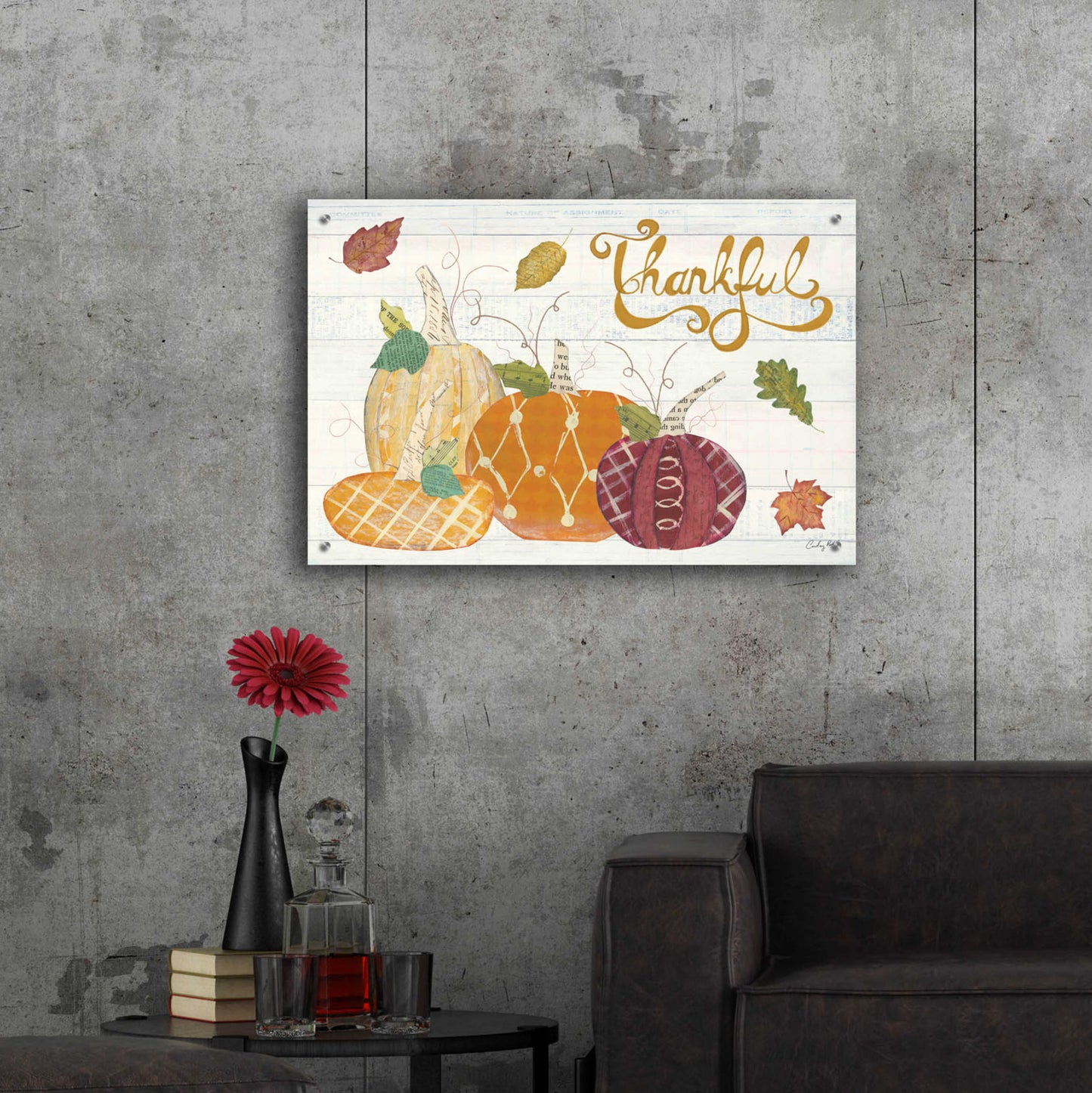 Epic Art 'Autumn Bounty V' by Courtney Prahl, Acrylic Glass Wall Art,36x24