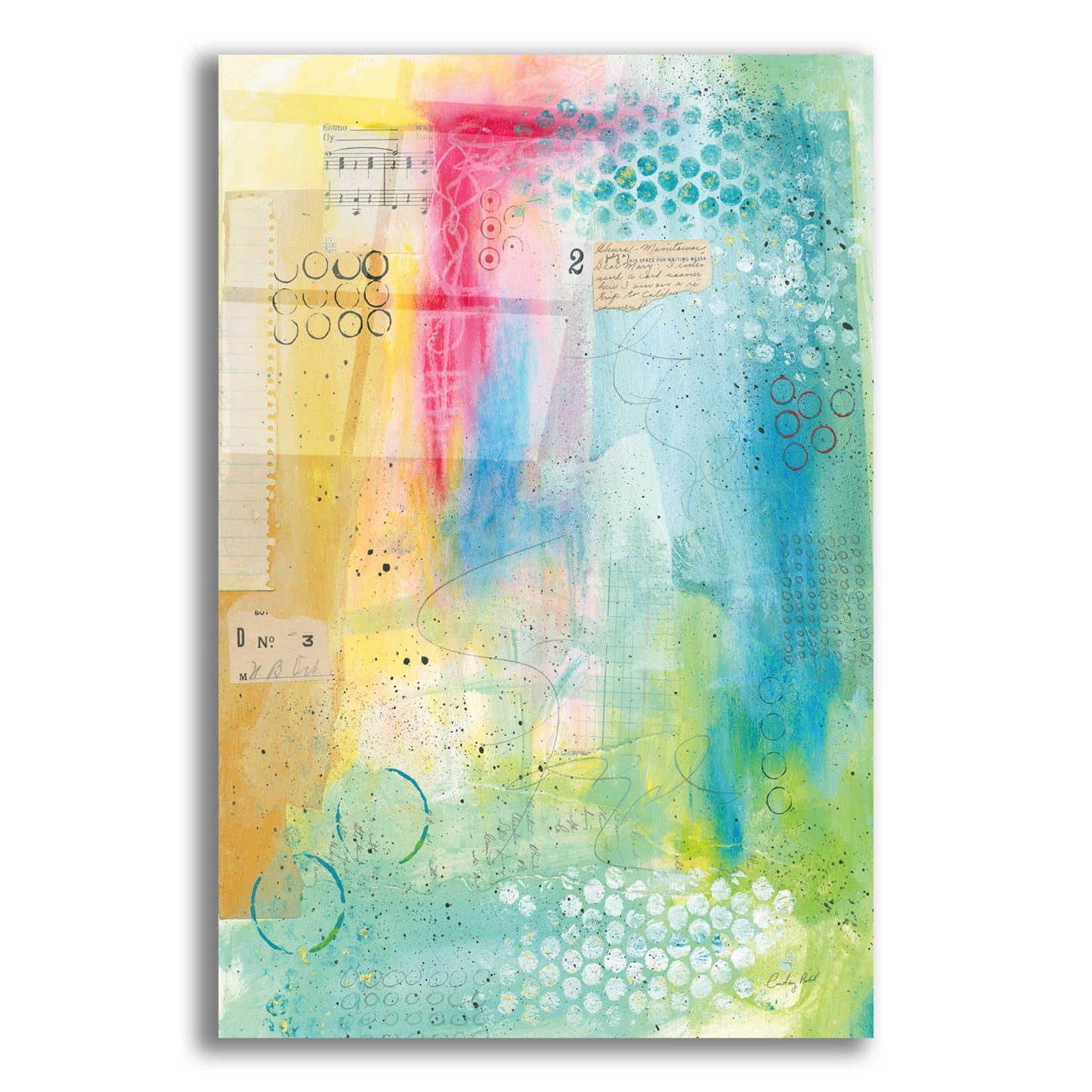 Epic Art 'Collage 2' by Courtney Prahl, Acrylic Glass Wall Art,12x16