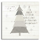 Epic Art 'Christmas Patchwork I Neutral' by Courtney Prahl, Acrylic Glass Wall Art