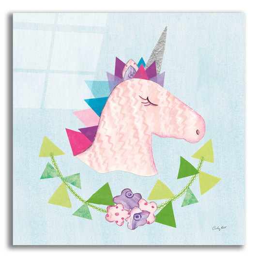 Epic Art 'Unicorn Power III by Courtney Prahl, Acrylic Glass Wall Art