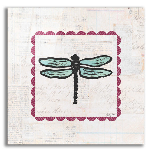 Epic Art 'Dragonfly Stamp Bright by Courtney Prahl, Acrylic Glass Wall Art