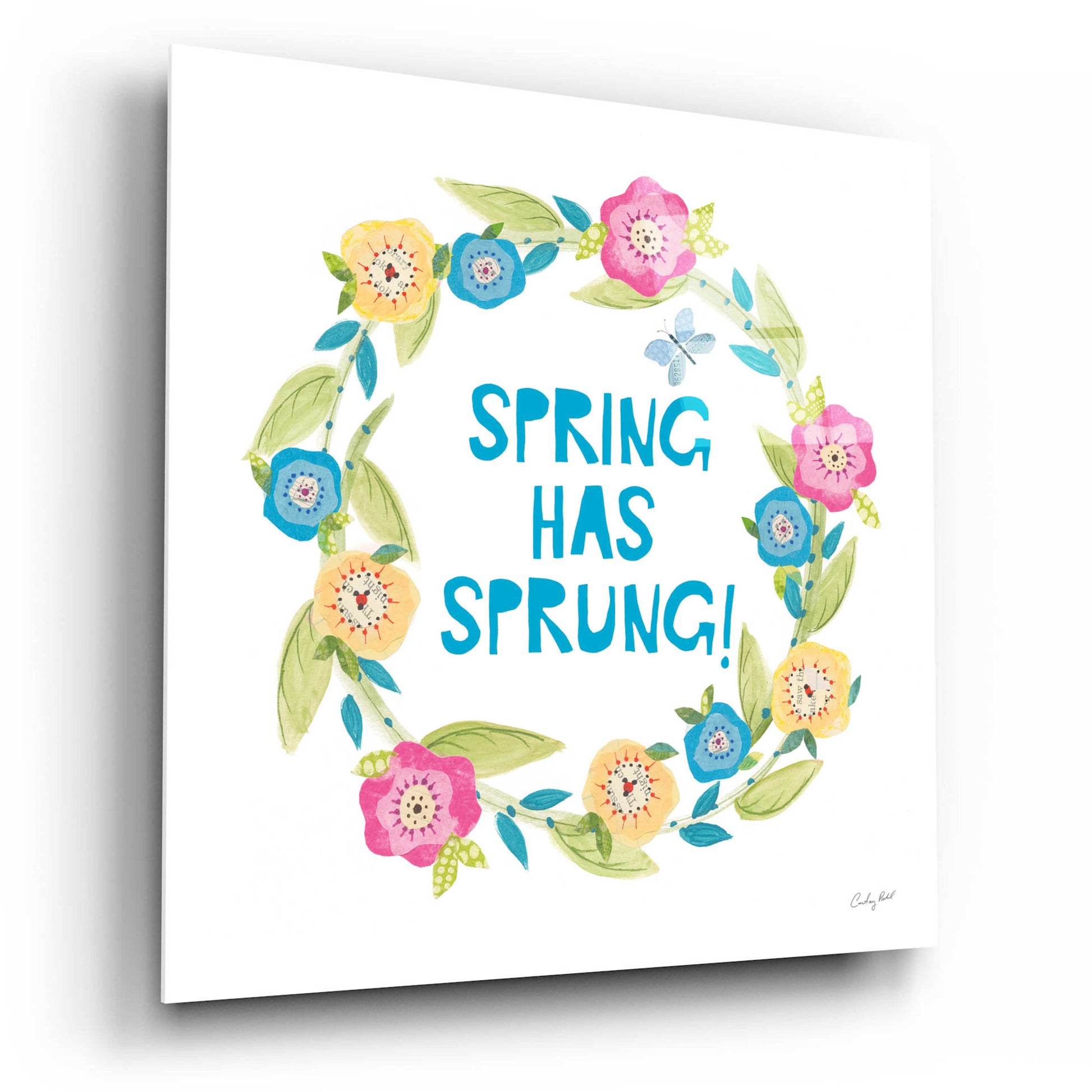 Epic Art 'Spring Has Sprung II by Courtney Prahl, Acrylic Glass Wall Art,12x12