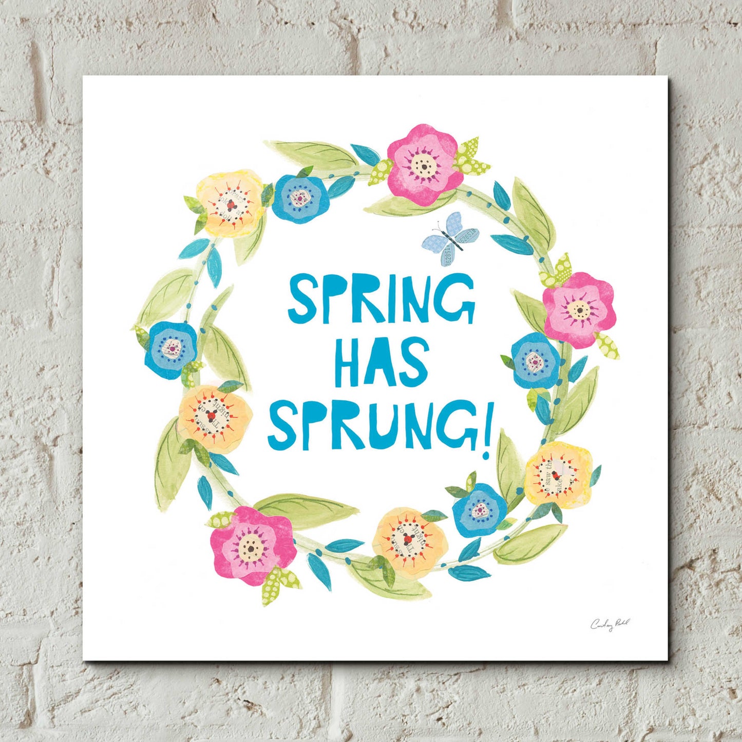 Epic Art 'Spring Has Sprung II by Courtney Prahl, Acrylic Glass Wall Art,12x12