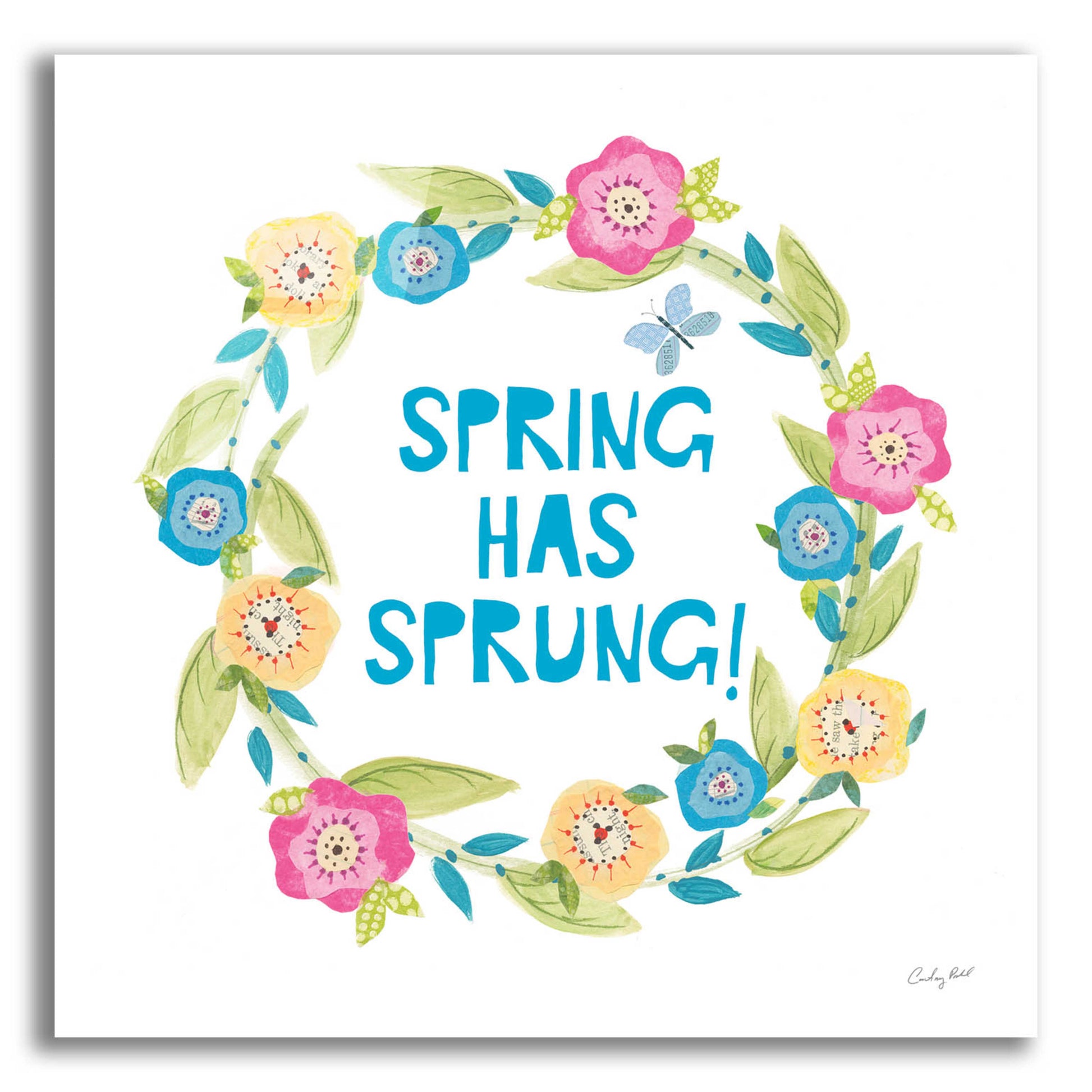 Epic Art 'Spring Has Sprung II by Courtney Prahl, Acrylic Glass Wall Art,12x12