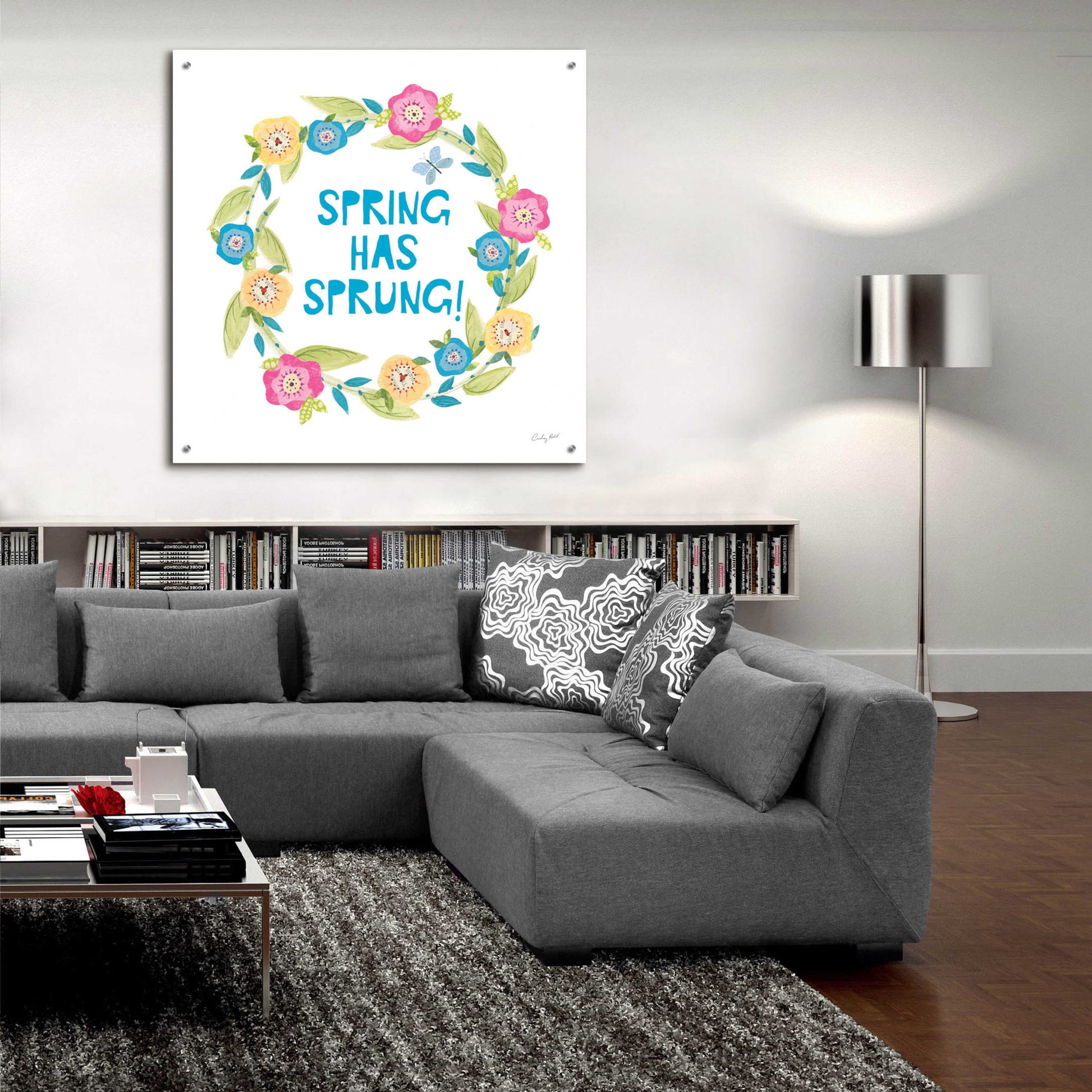 Epic Art 'Spring Has Sprung II by Courtney Prahl, Acrylic Glass Wall Art,36x36