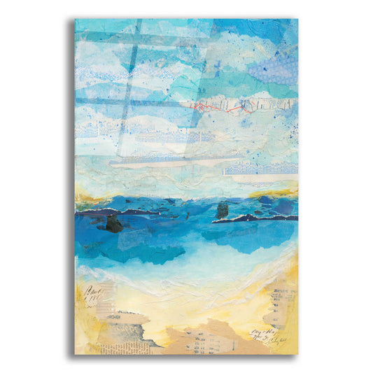 Epic Art 'Abstract Coastal III by Courtney Prahl, Acrylic Glass Wall Art