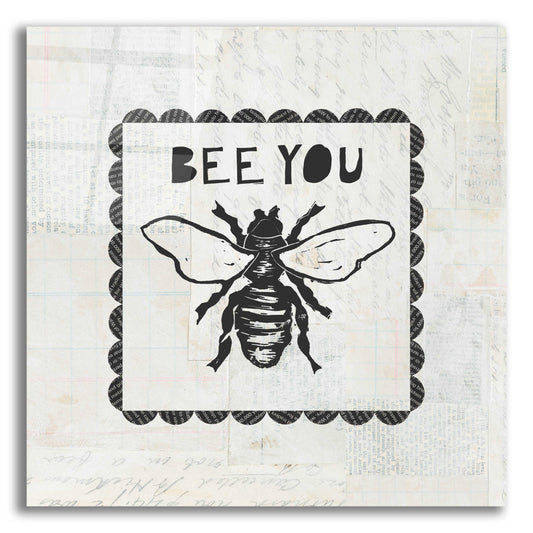 Epic Art 'Bee Stamp Bee You by Courtney Prahl, Acrylic Glass Wall Art