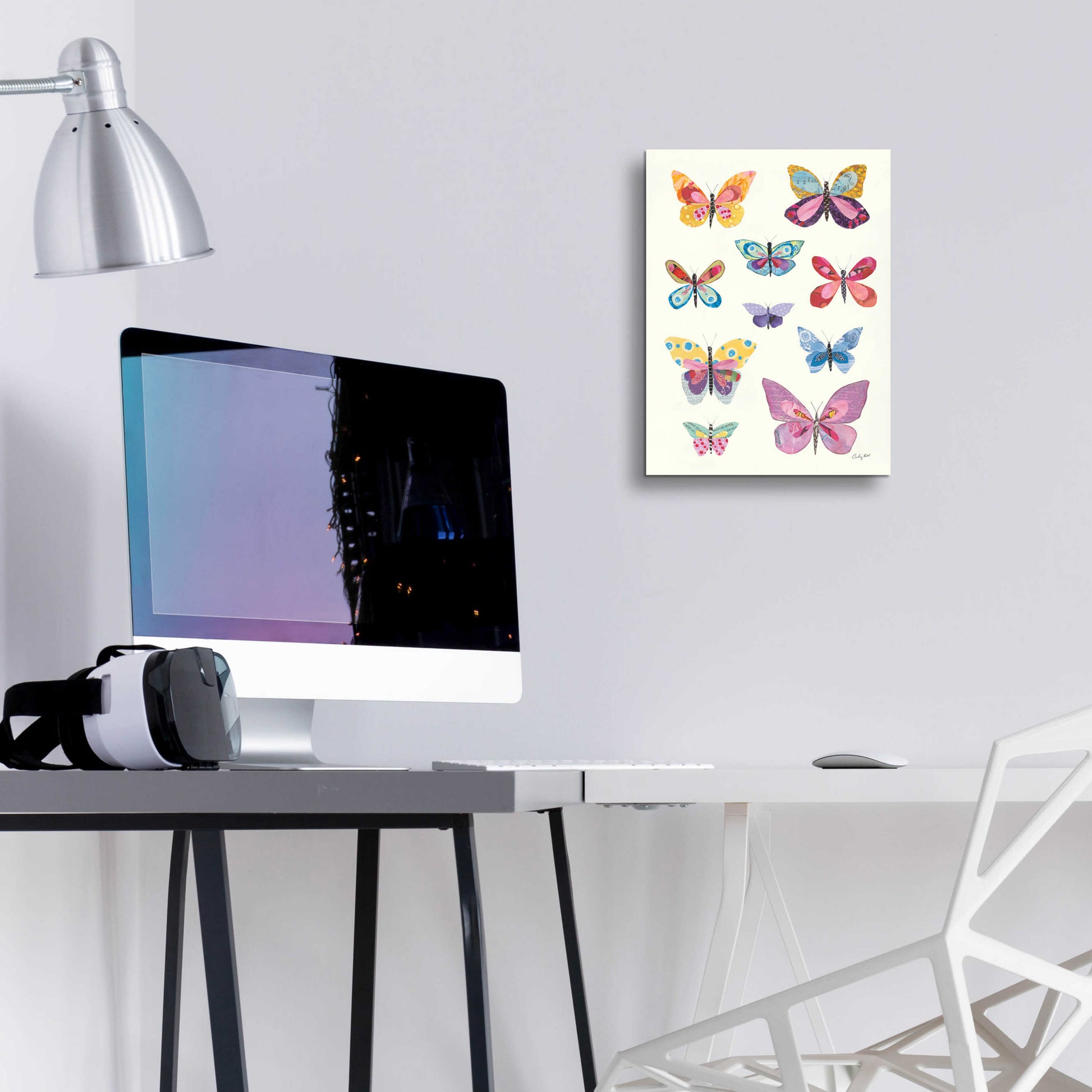 Epic Art 'Butterfly Charts II by Courtney Prahl, Acrylic Glass Wall Art,12x16