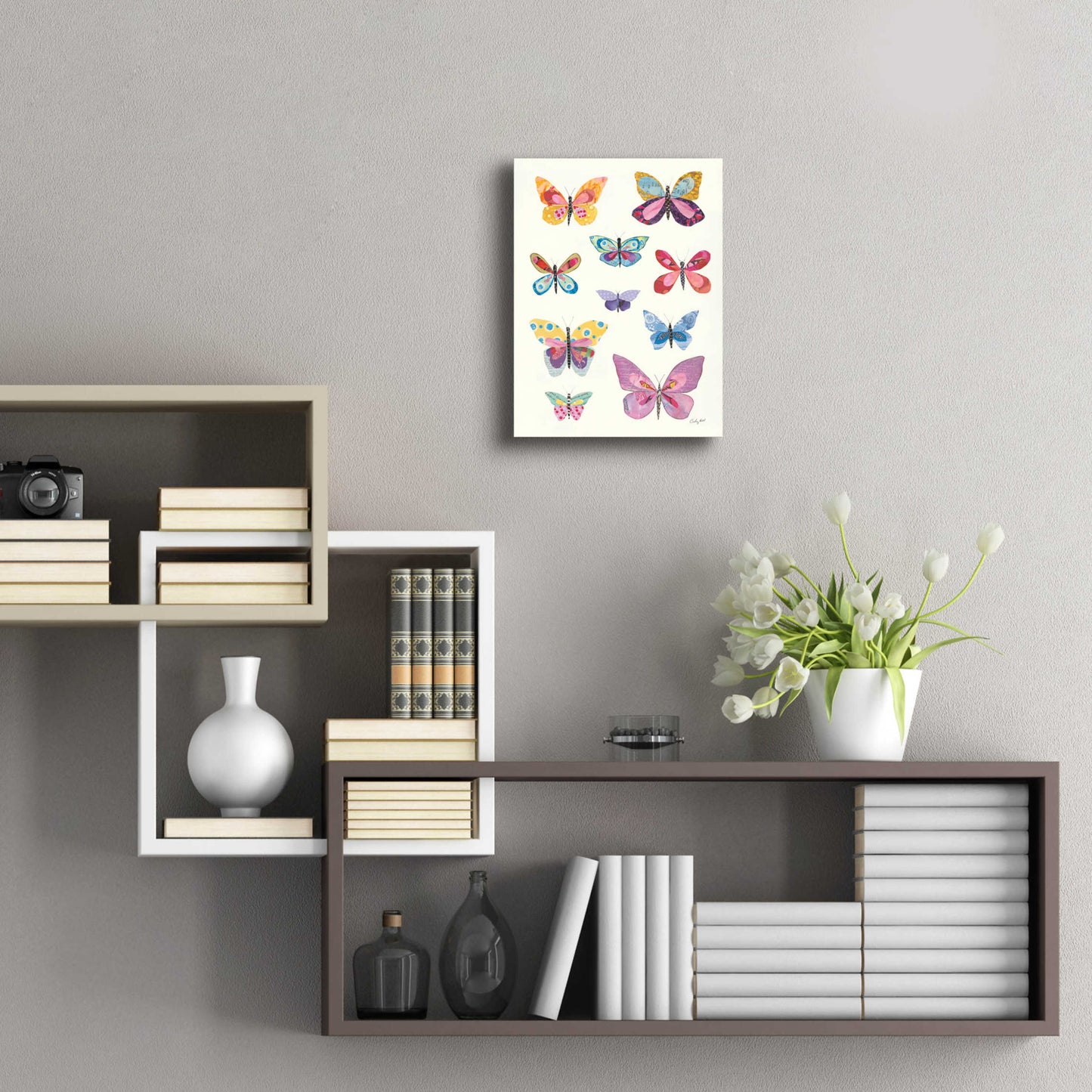 Epic Art 'Butterfly Charts II by Courtney Prahl, Acrylic Glass Wall Art,12x16