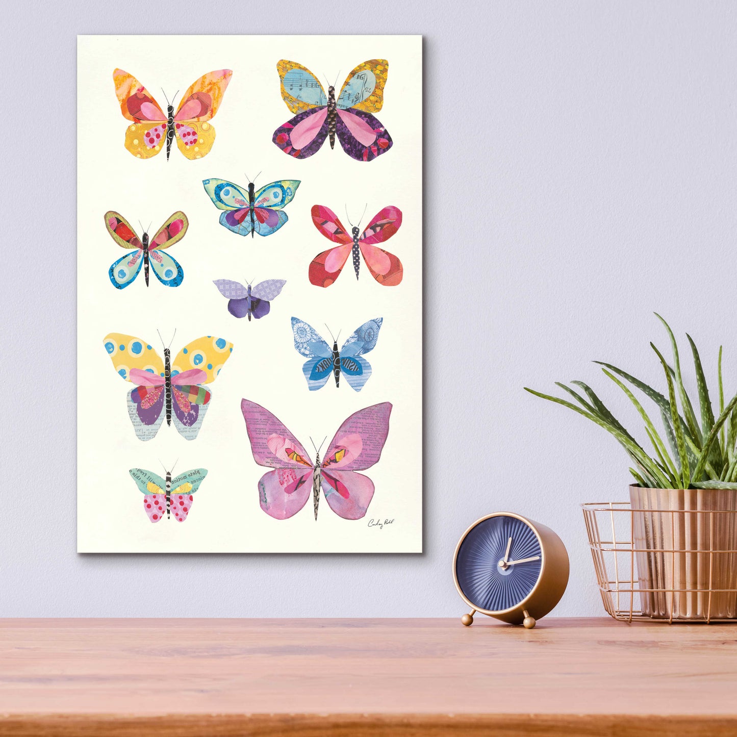 Epic Art 'Butterfly Charts II by Courtney Prahl, Acrylic Glass Wall Art,12x16