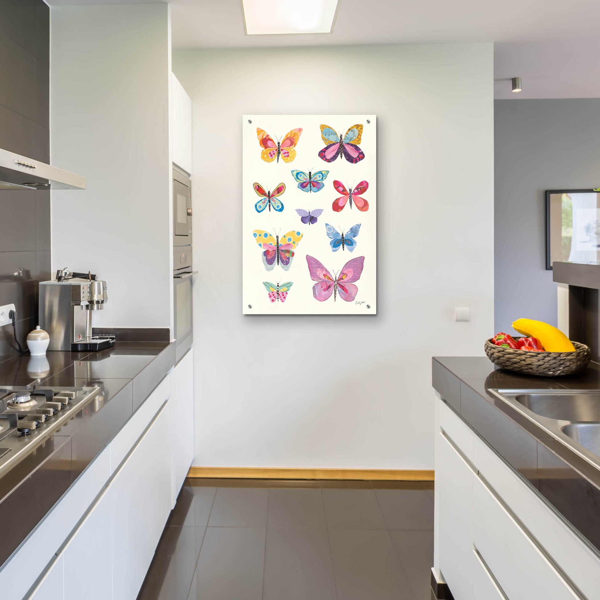 Epic Art 'Butterfly Charts II by Courtney Prahl, Acrylic Glass Wall Art,24x36