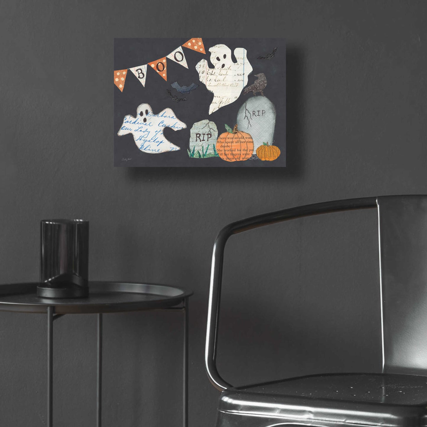 Epic Art 'Halloween Whimsy III by Courtney Prahl, Acrylic Glass Wall Art,16x12