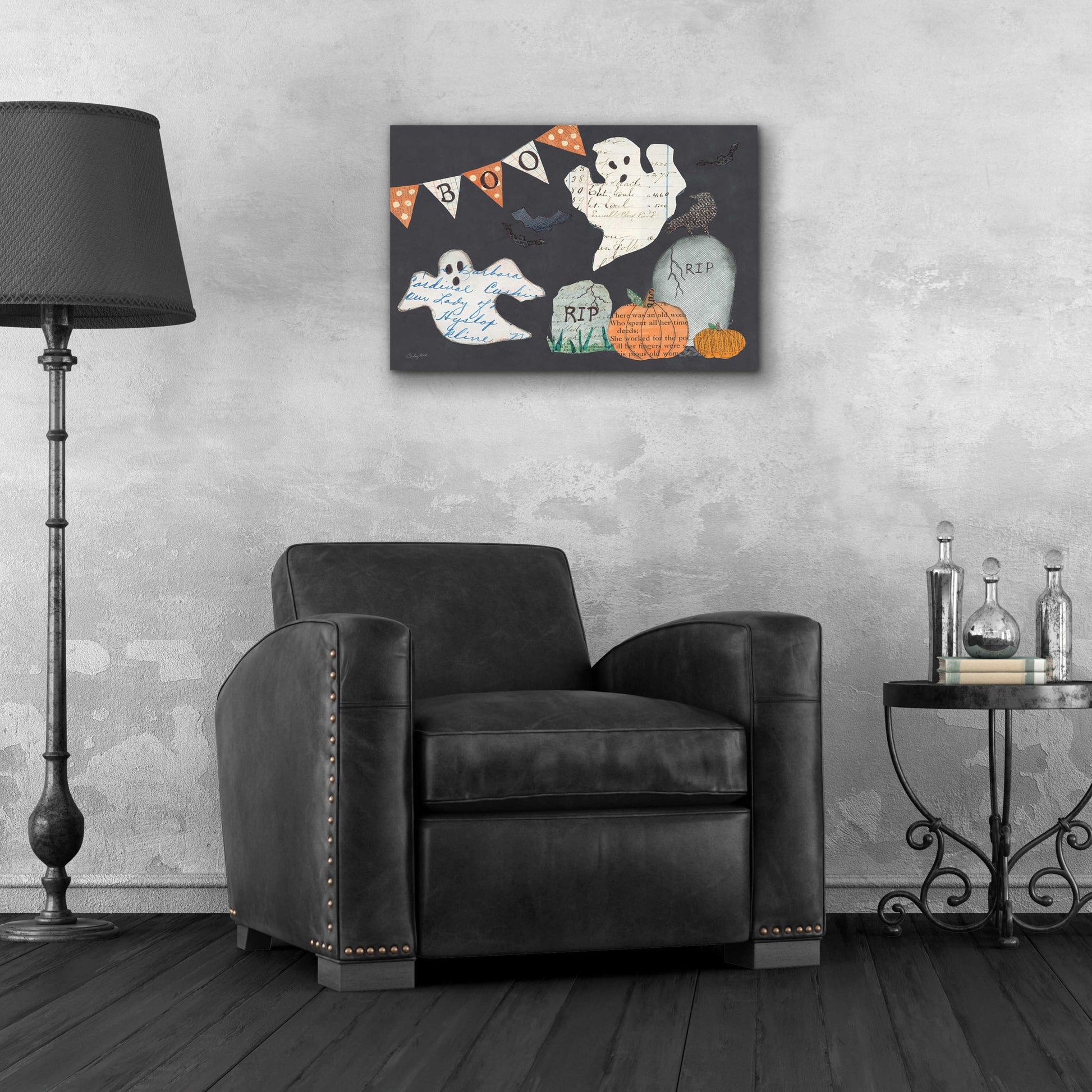 Epic Art 'Halloween Whimsy III by Courtney Prahl, Acrylic Glass Wall Art,24x16