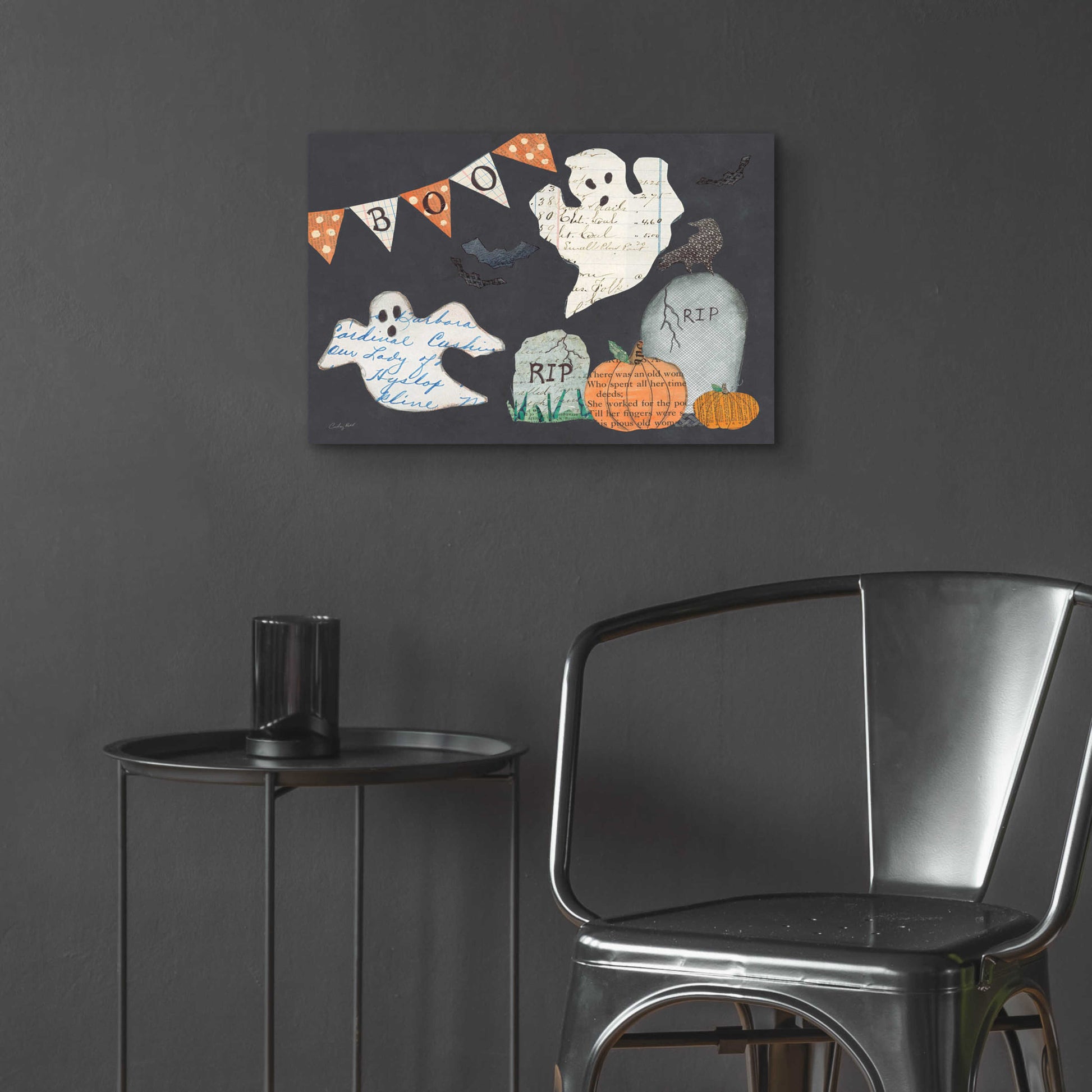 Epic Art 'Halloween Whimsy III by Courtney Prahl, Acrylic Glass Wall Art,24x16