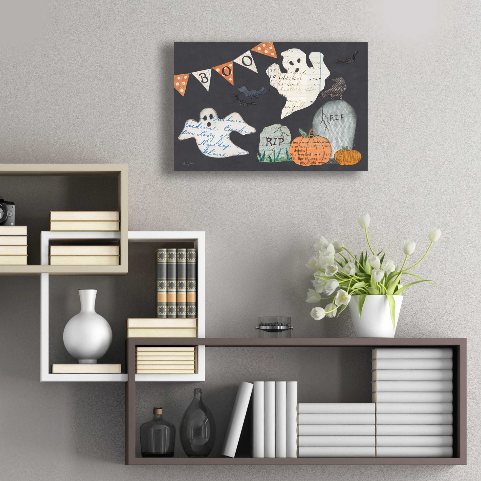 Epic Art 'Halloween Whimsy III by Courtney Prahl, Acrylic Glass Wall Art,24x16