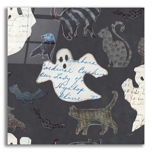 Epic Art 'Halloween Whimsy Pattern III by Courtney Prahl, Acrylic Glass Wall Art