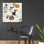 Epic Art 'Halloween Whimsy Pattern VIC by Courtney Prahl, Acrylic Glass Wall Art,36x36