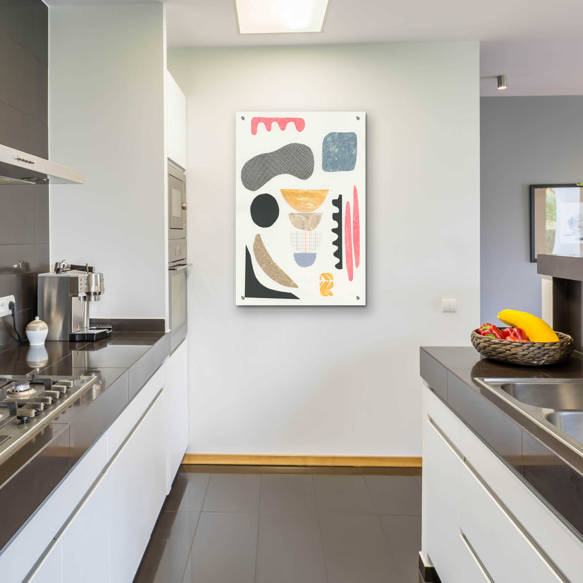 Epic Art 'Mixed Shapes I by Courtney Prahl, Acrylic Glass Wall Art,24x36