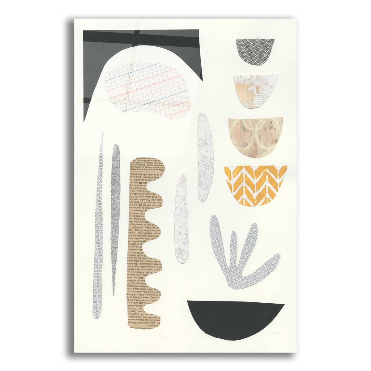 Epic Art 'Mixed Shapes IV by Courtney Prahl, Acrylic Glass Wall Art