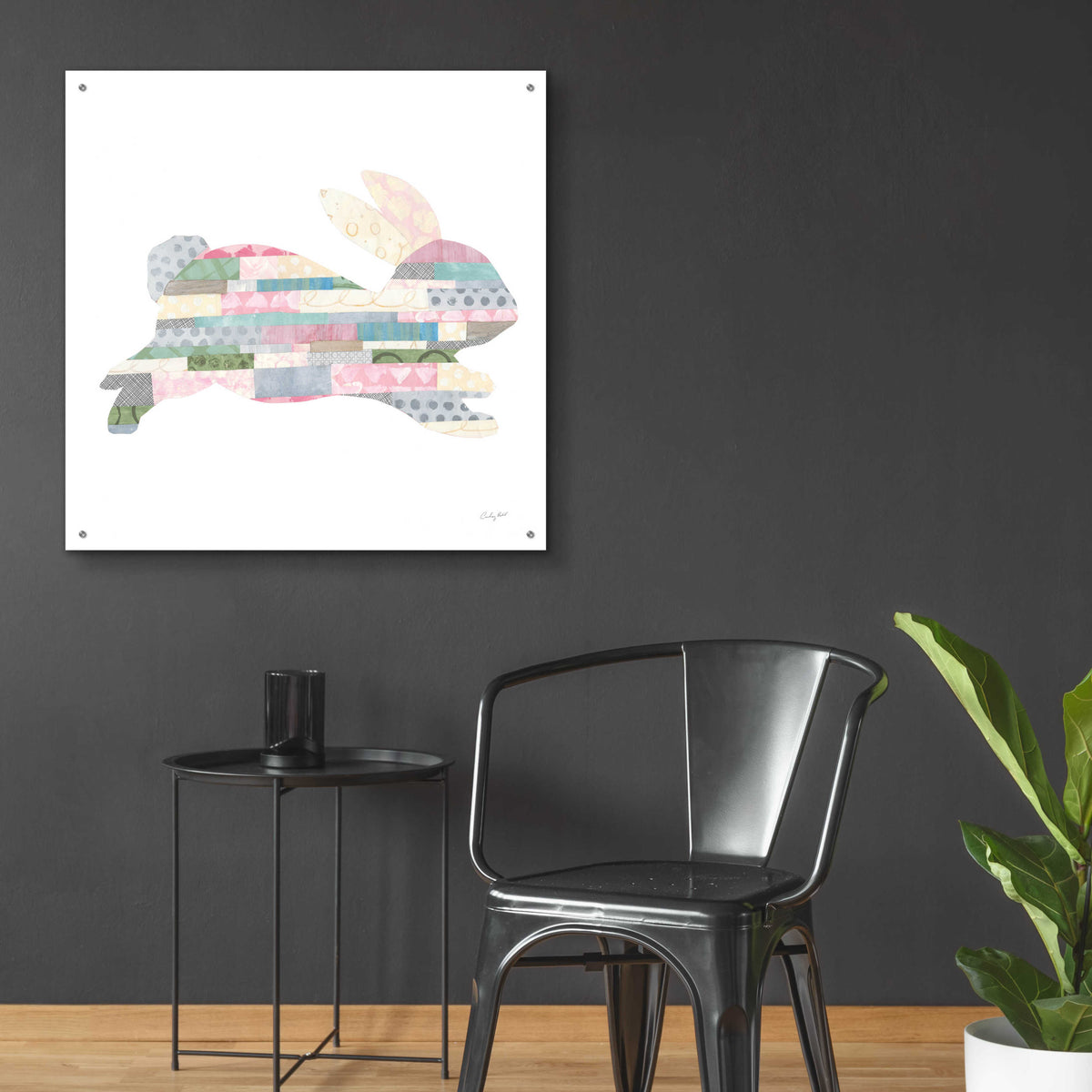 Epic Art 'Spring into Easter I by Courtney Prahl, Acrylic Glass Wall Art,36x36